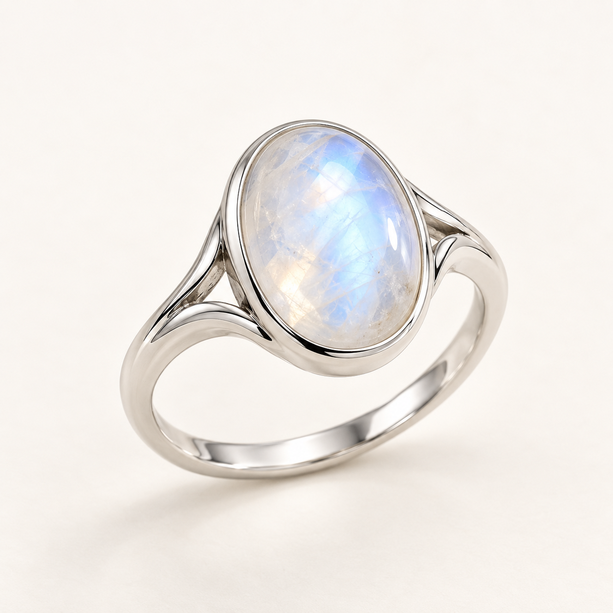 Moonstone Silver Ring
